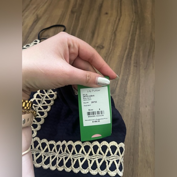 NWT Lilly Pulitzer Trista Dress in Navy - Picture 6 of 7